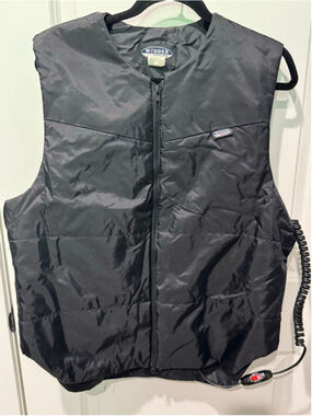 Men's WIDDER Black Electric Heat Motorcycle Vest XL/48